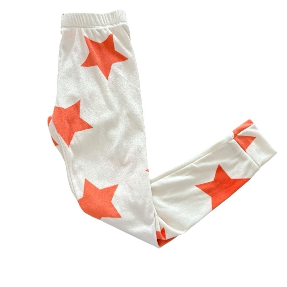Cat & Jack White and Orange Star Pajama Bottoms